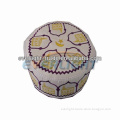 new design white embroidered high quality Muslim hats for men and women